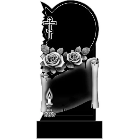 памятник с розами на могилу для женщины или девушки